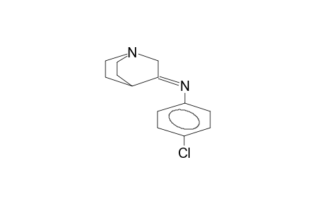 ANTI-3-(PARA-CHLOROPHENYLIMINO)QUINUCLIDINE
