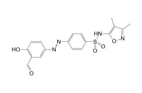 N-(3,4-dimethylisoxazol-5-yl)-4-(3-formyl-4-hydroxy-phenyl)azo-benzenesulfonamide