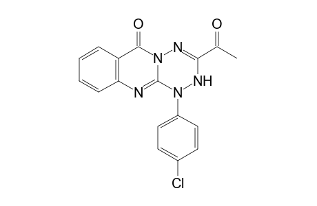 1-(4'-Chlorophenyl)-3-acetyl-6H-[1,2,4,5]tetrazino[3,2-b]quinazolin-6-one