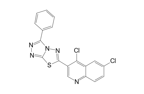 6-(4,6-dichloroquinolin-3-yl)-3-phenyl-[1,2,4]triazolo[3,4-b][1,3,4]thiadiazole