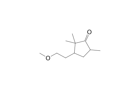 3-(2'-Methoxyethyl)-2,2,5-trimethylcyclopentanone