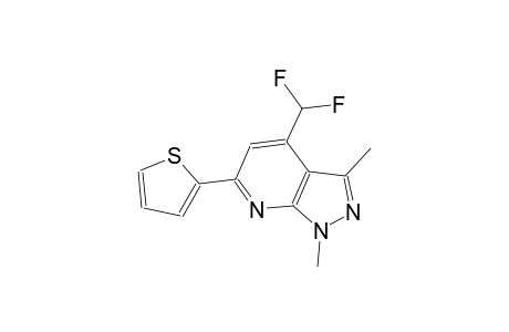 4-(difluoromethyl)-1,3-dimethyl-6-(2-thienyl)-1H-pyrazolo[3,4-b]pyridine