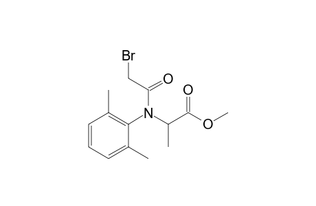 DL-Alanine, N-(bromoacetyl)-N-(2,6-dimethylphenyl)-, methyl ester
