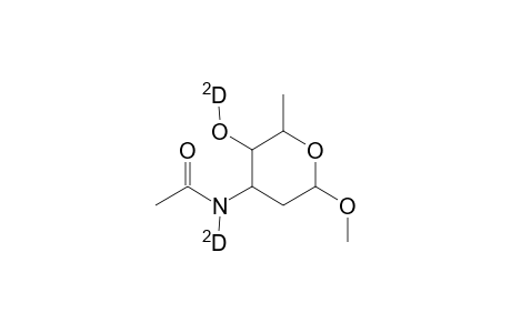 L-lyxo-Hexopyranoside-4-O-d, methyl 3-(acetylamino-d)-2,3,6-trideoxy-