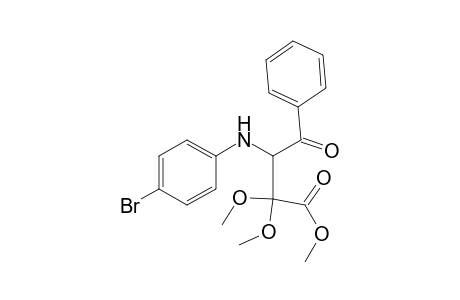 Benzenebutanoic acid, .beta.-[(4-bromophenyl)amino]-.alpha.,.alpha.-dimethoxy-.gamma.-oxo-, methyl ester, (.+-.)-