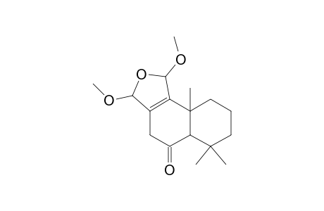 Naphtho[1,2-c]furan-5(3H)-one, 1,4,5a,6,7,8,9,9a-octahydro-1,3-dimethoxy-6,6,9a-trimethyl-