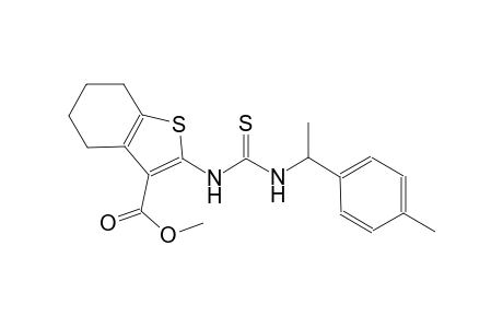 methyl 2-[({[1-(4-methylphenyl)ethyl]amino}carbothioyl)amino]-4,5,6,7-tetrahydro-1-benzothiophene-3-carboxylate