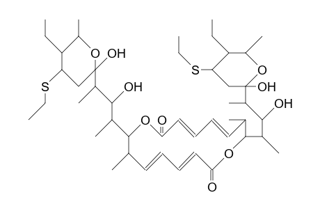 13,13'-Bis(de-<L-deoxyfucose>)-13,13'-bis(ethylthio)-elaiophylin