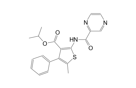isopropyl 5-methyl-4-phenyl-2-[(2-pyrazinylcarbonyl)amino]-3-thiophenecarboxylate