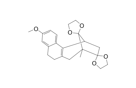 9,9,12,12-bis(ethylenedioxy)-3-methoxy-8-methyl-5,6,8,9,10,11-hexahydro-8,11-methano-7H-cyclohepta[a]naphthalene
