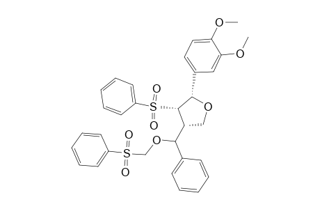 Furan, 2-(3,4-dimethoxyphenyl)tetrahydro-4-[phenyl[(phenylsulfonyl)methoxy]methyl]-3-(phenylsulfonyl)-, [2S-[2.alpha.,3.beta.,4.alpha.(R*)]]-