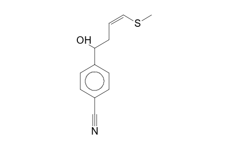 BENZONITRILE, 4-[1-HYDROXY-4-(METHYLTHIO)-3-BUTENYL]-, (Z)-