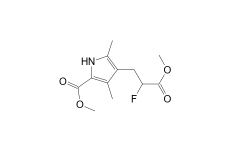4-(2-fluoro-3-keto-3-methoxy-propyl)-3,5-dimethyl-1H-pyrrole-2-carboxylic acid methyl ester