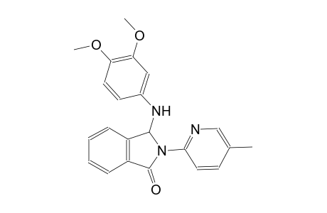 1H-isoindol-1-one, 3-[(3,4-dimethoxyphenyl)amino]-2,3-dihydro-2-(5-methyl-2-pyridinyl)-