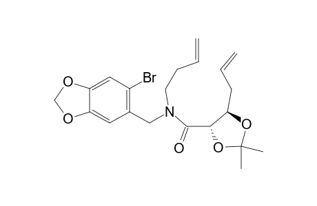 (4S,5R)-5-Allyl-2,2-dimethyl[1,3]dioxolane-4-carboxylic acid (6-Bromobenzo[1,3]dioxo-5-ylmethyl)but-3-enylamide