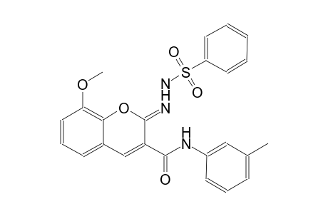 benzenesulfonic acid, 2-[(2Z)-8-methoxy-3-[[(3-methylphenyl)amino]carbonyl]-2H-1-benzopyran-2-ylidene]hydrazide