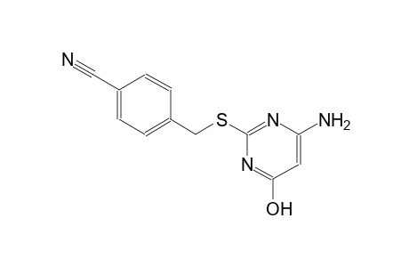 4-{[(4-amino-6-hydroxy-2-pyrimidinyl)sulfanyl]methyl}benzonitrile