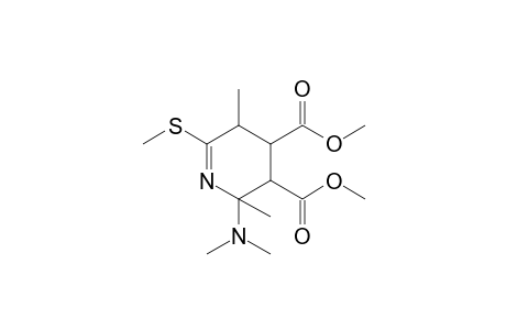 Dimethyl 3,6-Dimethyl-6-(dimethylamino)-2-(methylthio)-3,4,5,6-tetrahydropyridine-4,5-dicarboxylate