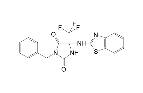 1H-Imidazole-2,4(3H,5H)-dione, 5-(1,3-benzothiazol-2-ylamino)-3-(phenylmethyl)-5-(trifluoromethyl)-