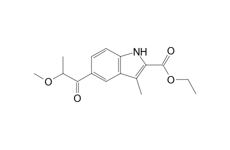 5-(2-methoxy-1-oxopropyl)-3-methyl-1H-indole-2-carboxylic acid ethyl ester