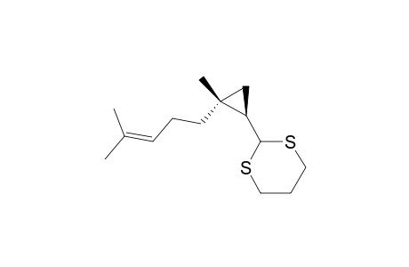1,3-Dithiane, 2-[2-methyl-2-(4-methyl-3-pentenyl)cyclopropyl]-, trans-(.+-.)-