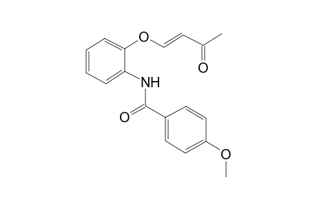 (E)-4-methoxy-N-(2-(3-oxobut-1-enyloxy)phenyl)benzamide