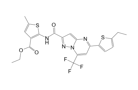 ethyl 2-({[5-(5-ethyl-2-thienyl)-7-(trifluoromethyl)pyrazolo[1,5-a]pyrimidin-2-yl]carbonyl}amino)-5-methyl-3-thiophenecarboxylate