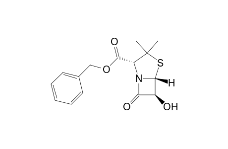 4-Thia-1-azabicyclo[3.2.0]heptane-2-carboxylic acid, 6-hydroxy-3,3-dimethyl-7-oxo-, phenylmethyl ester, [2R-(2.alpha.,5.beta.,6.beta.)]-