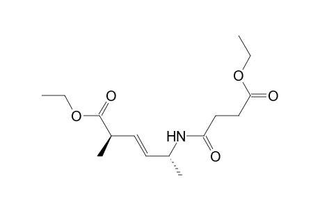 Ethyl 3-(N-((1R,2E,4R)-4-(Ethoxycarbonyl)-1-methyl-2-pentenyl)carbamoyl)propanoate