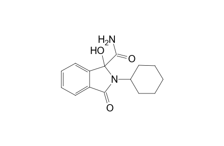 2-Cyclohexyl-2,3-dihydro-1-hydroxy-3-oxo-1H-isoindole-1-carbixamide