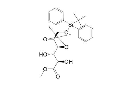 Methyl 6-O-(t-butyldiphenylsilyl)-4,5-O-isopropylidene-L-talonate