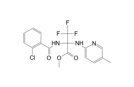 methyl 2-[(2-chlorobenzoyl)amino]-3,3,3-trifluoro-2-[(5-methyl-2-pyridinyl)amino]propanoate