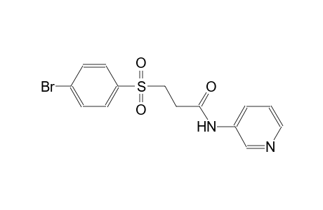 propanamide, 3-[(4-bromophenyl)sulfonyl]-N-(3-pyridinyl)-