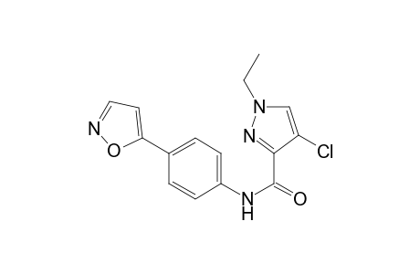 1H-Pyrazole-3-carboxamide, 4-chloro-1-ethyl-N-[4-(5-isoxazolyl)phenyl]-