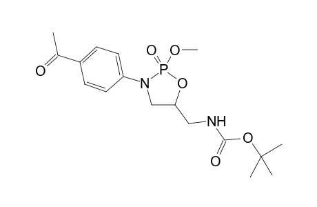 t-Butyl N-{[3-(4-Acetylphenyl)-2-methoxy-2-oxo-2.lamda.(5)-1,3,2-oxazaphospholidin-5-yl]methyl}carbamate