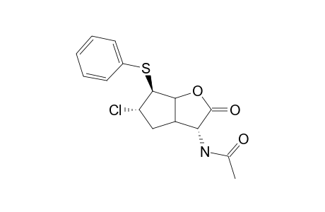 4-endo-ACETYLAMINO-7-endo-CHLORO-8-exo-PHENYLSULFENYL-2-OXABICYCLO-[3.3.0]-OCTAN-3-ONE