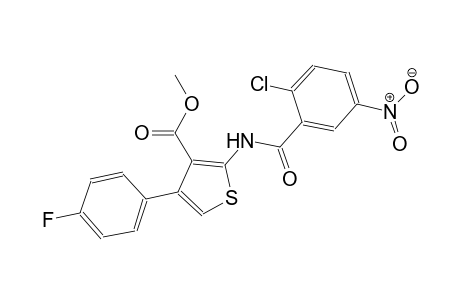methyl 2-[(2-chloro-5-nitrobenzoyl)amino]-4-(4-fluorophenyl)-3-thiophenecarboxylate