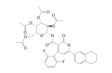 #8B;4-(2,6-DIFLUOROPHENYL)-N-(2',3',4',6'-TETRA-O-ACETYL-BETA-D-GALACTOPYRANOSYL)-6-(1,2,3,4-TETRAHYDRONAPHTHALEN-6-YL)-2-OXO)1,2-DIHYDROPYRIDINE-3-CARBOXAMIDE