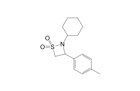 2-Cyclohexyl-3-(4-methylphenyl)-1,2-thiazetidine 1,1-dioxide