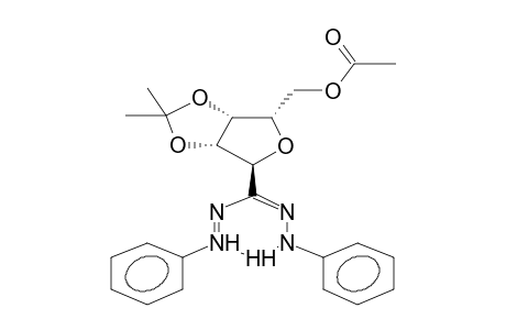 1,5-DIPHENYL-3-(2',3'-O,O-ISOPROPYLIDENE-5'-O-ACETYL-ALPHA-D-LYXOFURANOSYL)FORMAZAN