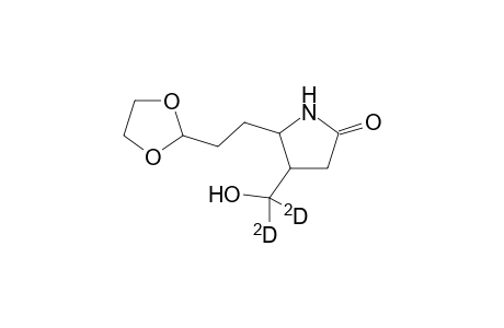 5-2'-(1",3"-Dioxolan-2"-yl)ethyl]-4-(hydroxy<dideuterium>methyl)pyrrolidin-2-one