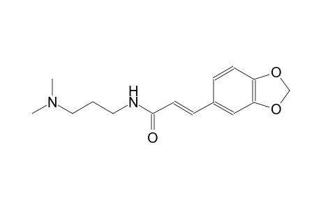 (2E)-3-(1,3-benzodioxol-5-yl)-N-[3-(dimethylamino)propyl]-2-propenamide