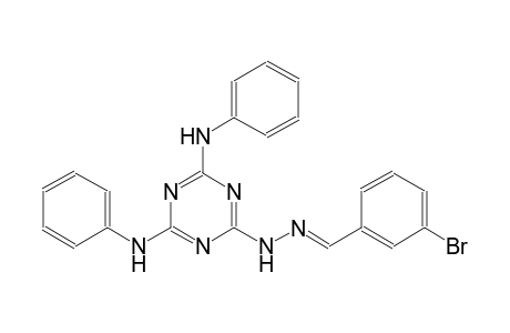 benzaldehyde, 3-bromo-, [4,6-bis(phenylamino)-1,3,5-triazin-2-yl]hydrazone