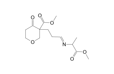 Methyl N-[3-(3'-methoxycarbonyl-4'-oxotetrahydropyranyl)propylidene]alaninate
