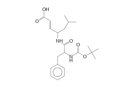 2-(E)-Heptenoic acid, (4S)-4-[(t-butoxycarbonyl-(S)-phenylalanyl)amino]-6-methyl-