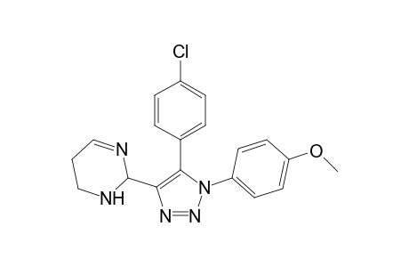 1-(p-Methoxyphenyl)-4-(2-tetrahydropyrimidinyl)-5(p-chlorophenyl)-1,2,3-triazole