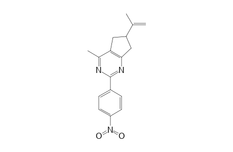 6-Isopropenyl-4-methyl-2-(p-nitrophenyl)-6,7-dihydro-5H-cyclopenta[5,6-a]pyrimidine
