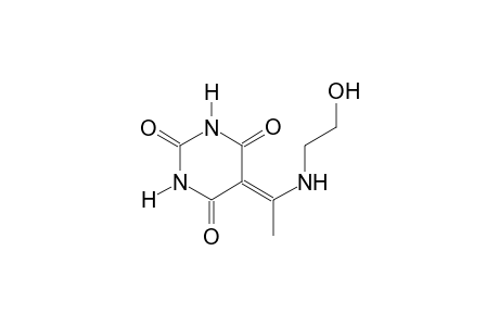 5-{1-[(2-hydroxyethyl)amino]ethylidene}-2,4,6(1H,3H,5H)-pyrimidinetrione