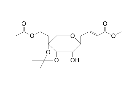 (E)-4-[3a-(2-acetoxyethyl)-7-hydroxy-2,2-dimethyl-4,6,7,7a-tetrahydro-[1,3]dioxolo[4,5-c]pyran-6-yl]-3-methyl-but-2-enoic acid methyl ester