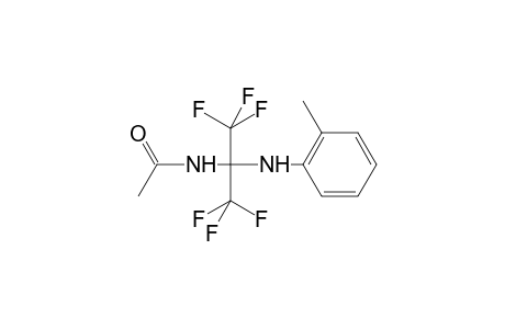 Acetamide, N-[2,2,2-trifluoro-1-[(2-methylphenyl)amino]-1-(trifluoromethyl)ethyl]-